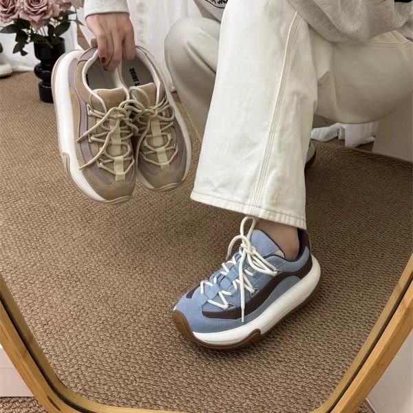 SGIRL TWTW小个子厚底老爹鞋女2026设计感轮胎底松糕休闲运动鞋潮,女鞋,老爹鞋,淘宝优惠券,粉丝福利购,淘宝优惠卷