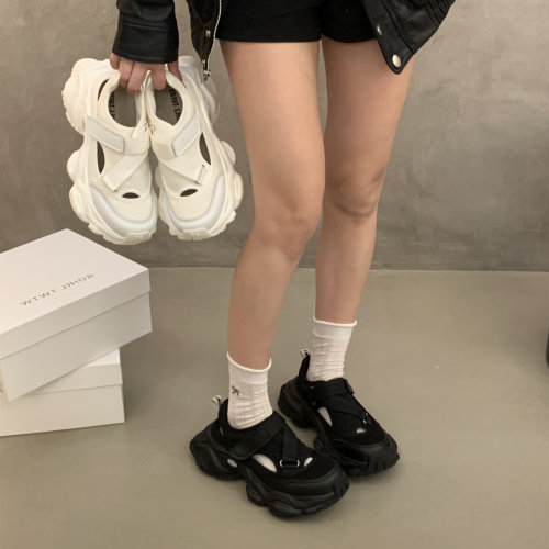 SGIRL TWTW夏新款圆头网面透气老爹鞋小个子厚底松糕鞋百搭运动鞋