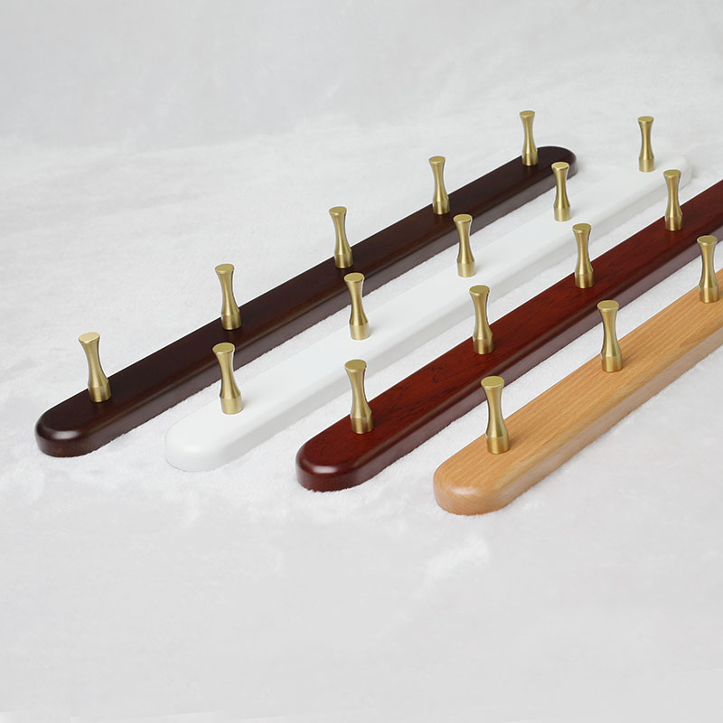 新款纯实木墙上收纳玄关挂衣钩