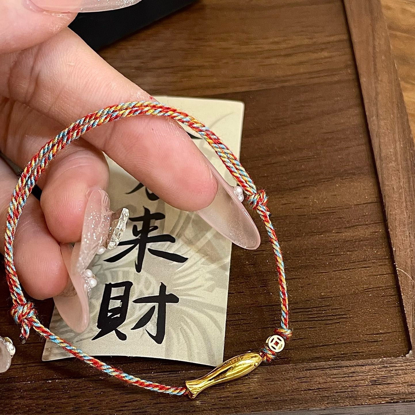 原创设计s925银镀金小鱼手链