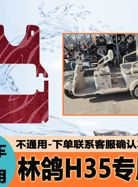专用于林鸽H35电动三轮车脚垫子雪妮丝脚踏垫皮革脚踩垫防水地垫
