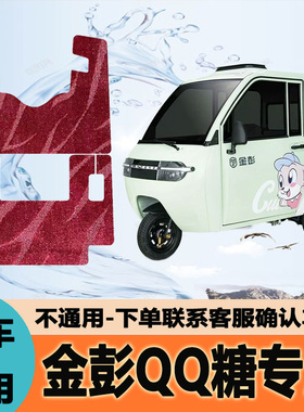 金彭QQ糖电动三轮车脚垫JP1000DZK-4D防水防滑耐磨丝圈脚踩踏板垫