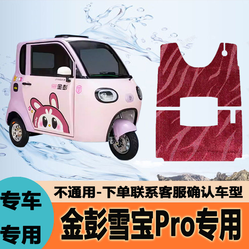 适用金彭雪宝Pro电动三轮车脚垫耐磨地垫脚垫脚踩垫JP1000DZK-4P图片