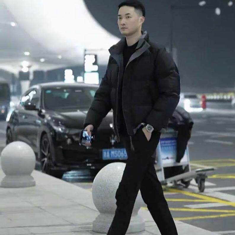 痞帅轻薄加厚保暖立领羽绒服男潮秋冬季新款休闲百搭韩版外套穿搭