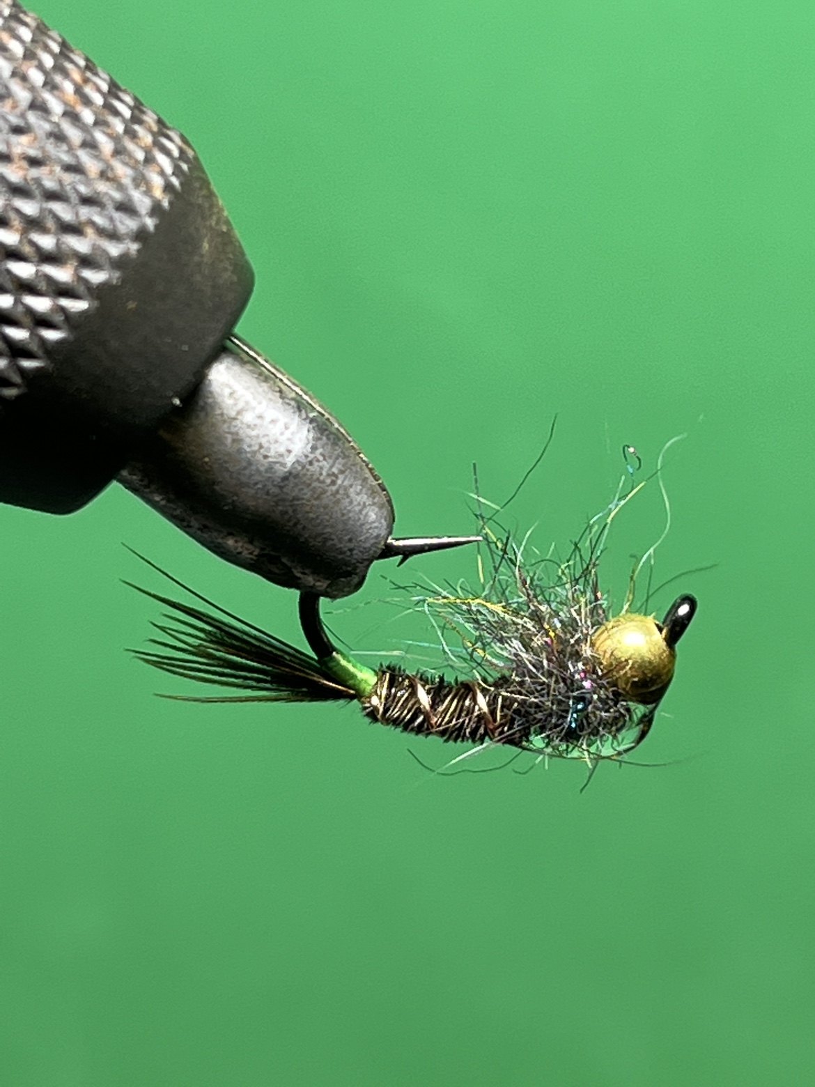 铜头石蚕蛾若虫飞蝇钩钓路亚鱼饵马口罗非鳟鱼茴鱼细鳞雅罗华子鱼