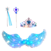 梦幻天使之翼翅膀发光蝴蝶儿童背饰生日派对气氛拍照道具舞台表演