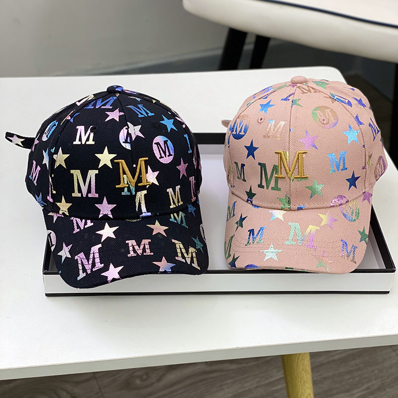 男童棒球帽春秋韩版时尚字母涂鸦