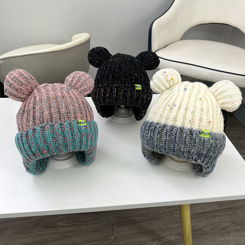 韩版可爱男女童毛线帽子秋冬出游儿童时尚加厚护耳保暖针织套头帽,童装/婴儿装/亲子装,帽子,淘宝优惠券,粉丝福利购,淘宝优惠卷