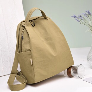 超轻便双肩包女2025新款 防水尼龙布户外登山徒步旅行大容量背包女