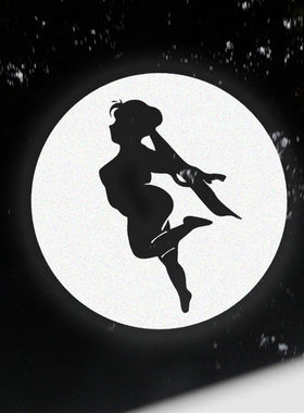 秋衣秋裤美少女战士车贴抖音同款个性创意网红恶搞笑汽车反光贴纸