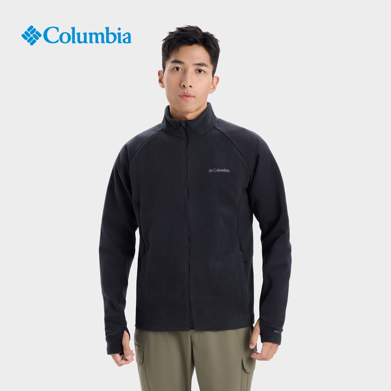 Columbia哥伦比亚户外男款极地保暖防风立领开衫抓绒衣外套AE4428