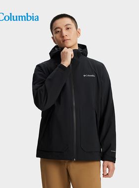 Columbia哥伦比亚户外男子防水冲锋衣运动旅行连帽徒步外套WE0505