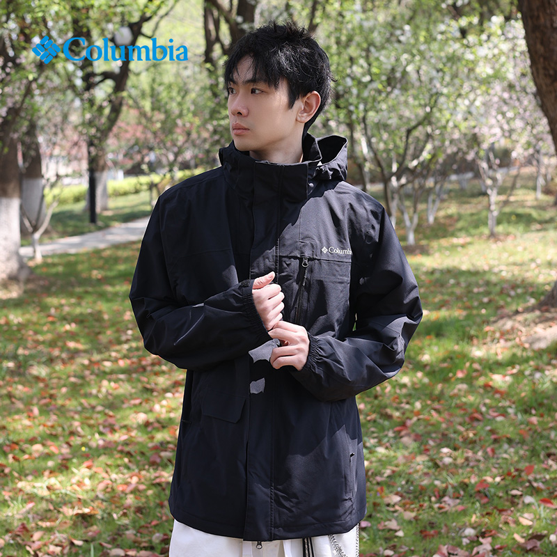 可搭配内胆Columbia哥伦比亚户外防水冲锋衣男春秋夹克外套XE2587