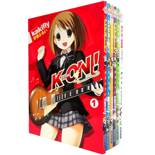 在途  台版漫画书 K-ON轻音部/轻音少女 1-4 +highschool+college 共6册 尖端  【拓特原版】