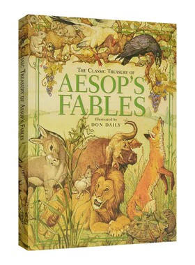 现货 英文原版 The Classic Treasury of Aesop's Fables