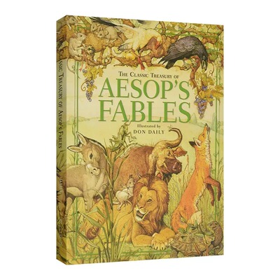 现货 英文原版 The Classic Treasury of Aesop's Fables
