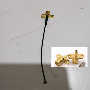 KF转接线sma转ipex转接线菱形1.13线2孔RF跳线 SMA转IPX连接线SMA