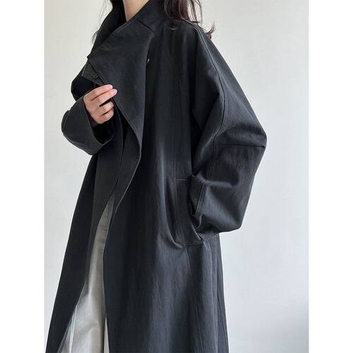 外套宽松3712大衣一粒扣女新款