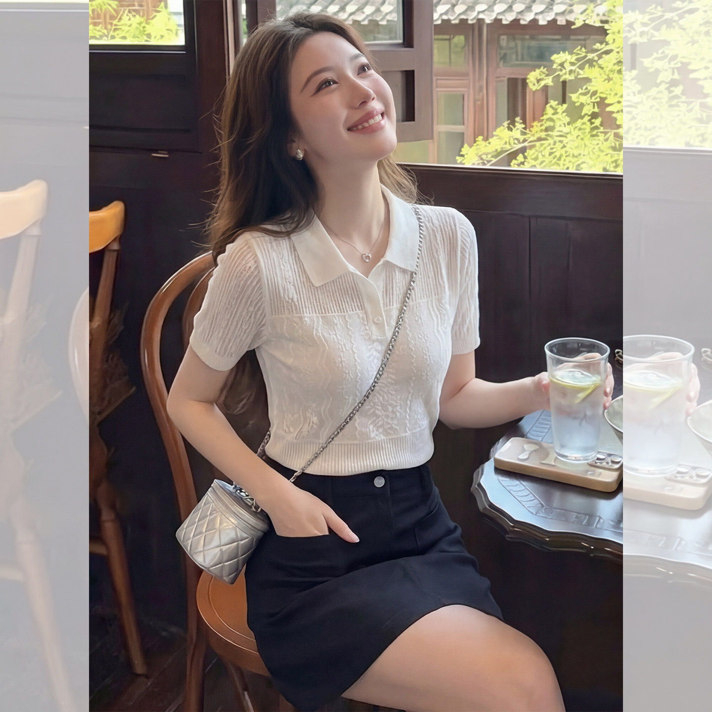 法式独特漂亮一整套女夏
