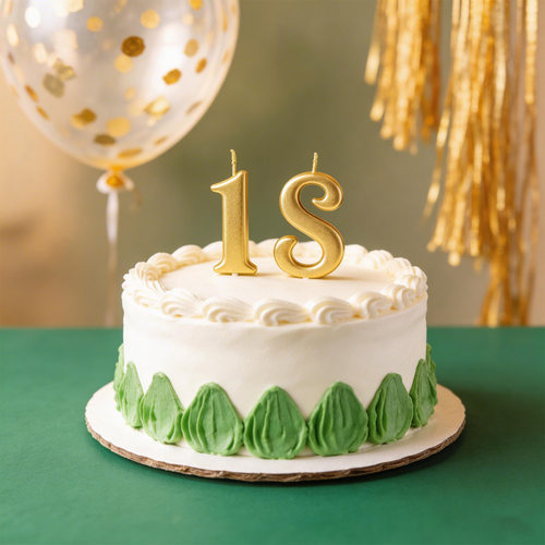 土豪金数字蜡烛0-9派对装饰 生日蜡烛儿童成人祝寿派对烘焙小插件