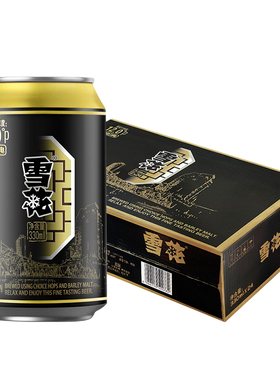 【破损包赔】雪花(SNOW)啤酒拉格经典12度330ml*6/24罐装整箱