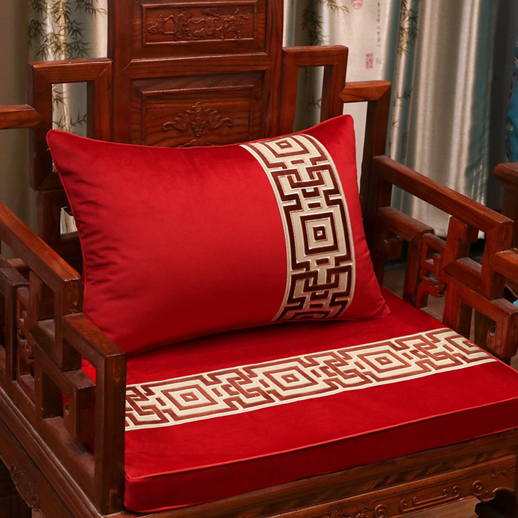 现代古典红木沙发垫罗汉床垫五件套新中式防滑坐垫四季通用可定做