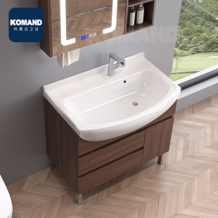浴室柜组合落地陶瓷一体盆大肚盆卫生间洗漱台洗手盆洗脸盆卫浴柜