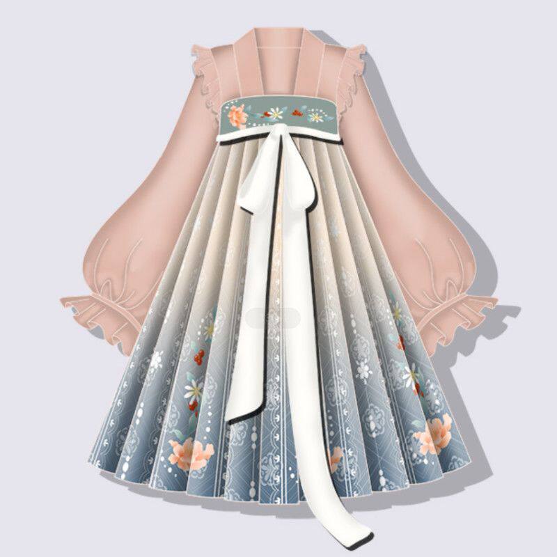 百里茗卿原创【桃柒】汉服女齐胸襦裙汉元素套装日常刺绣印花春夏