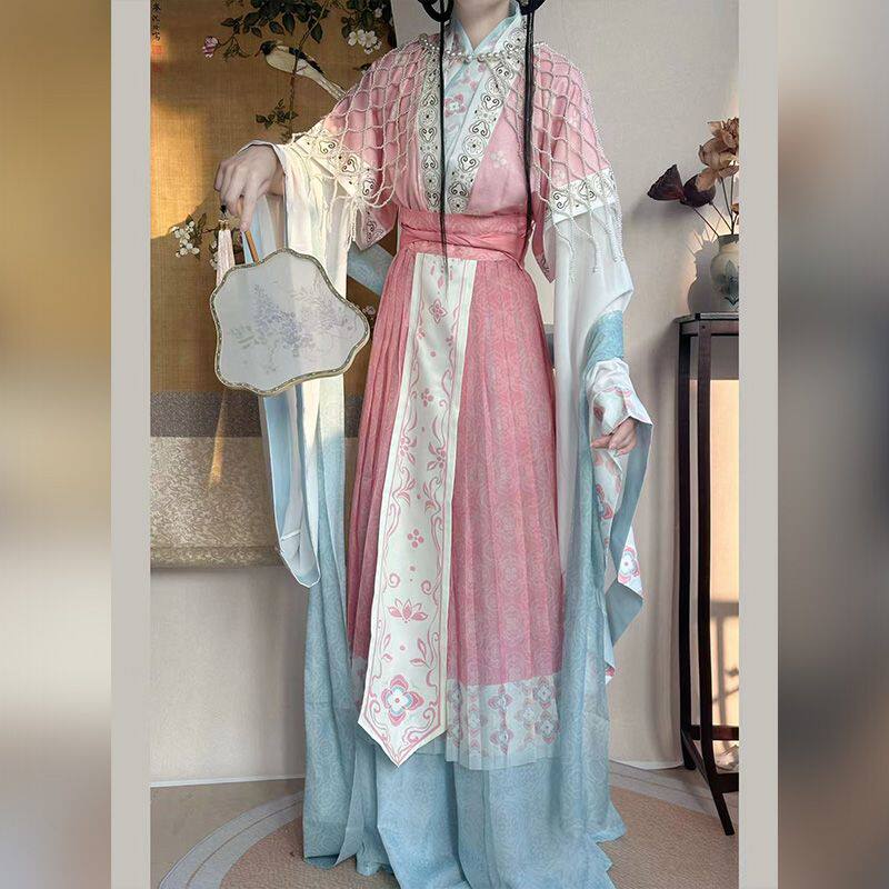 原创[玄凤]魏晋风神仙复原汉服女改良传统服饰秋冬款套装