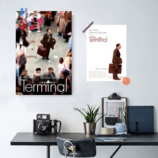 幸福终点站The Terminal海报墙贴文艺电影周边卧室房间背景装饰画