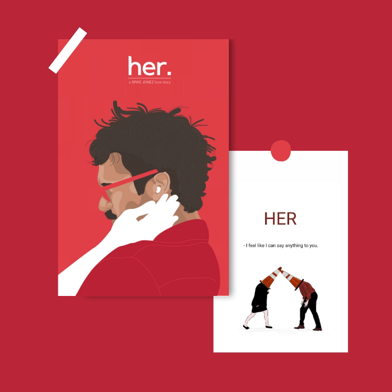 她Her电影周边海报壁画