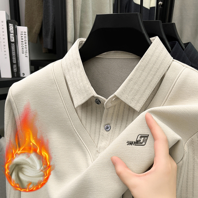 纯棉长袖针织衫T恤中青年打底衫