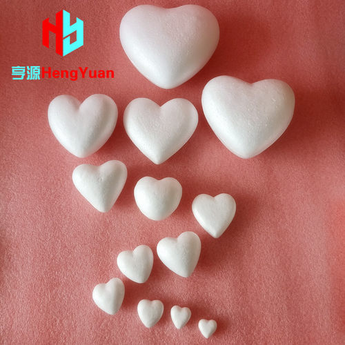 泡沫实心桃心空心子母心保丽龙爱心蛋糕模型 幼教DIY手工翻糖材料