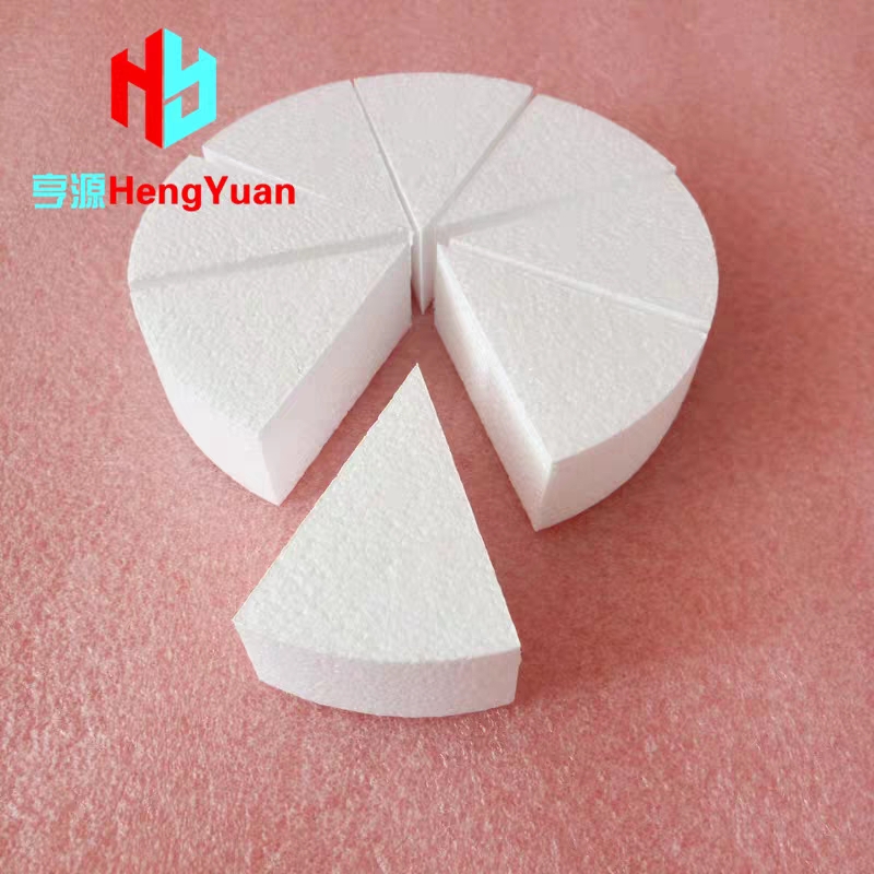 三角形泡沫蛋糕胚模型12寸圆分切8份烘焙假体翻糖裱花练习DIY模具