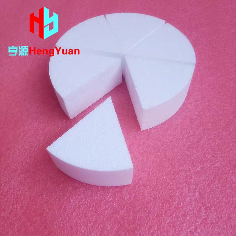 三角形泡沫蛋糕胚模型10寸圆分切6份烘焙假体翻糖裱花练习DIY模具