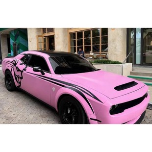 道奇挑战者DODGE SRT恶魔野马车贴拉花地狱猫侧裙贴车身贴纸改装