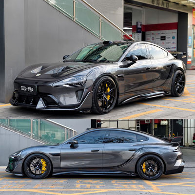 适用于Su7车贴拉花Ultra车身贴纸两侧装饰贴腰线个性改装贴画