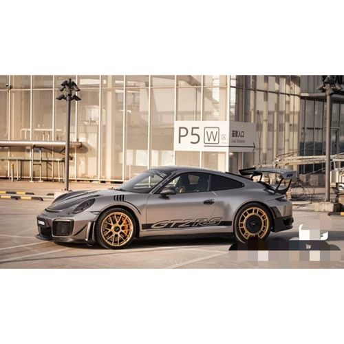 适用于保时捷911 992GT2RS GT3RS汽车贴纸拉花车身侧裙彩条贴画