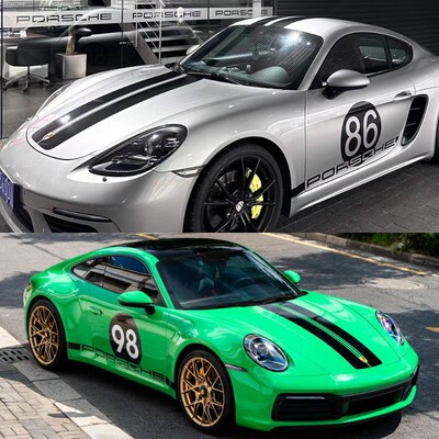 保时捷718车身字母贴纸拉花 992卡雷拉911992carrera英文数字贴纸