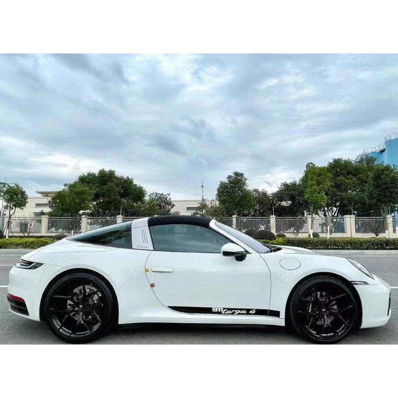 保时捷911turbos车贴拉花992 718 Targa车门侧裙原厂个性装饰贴纸