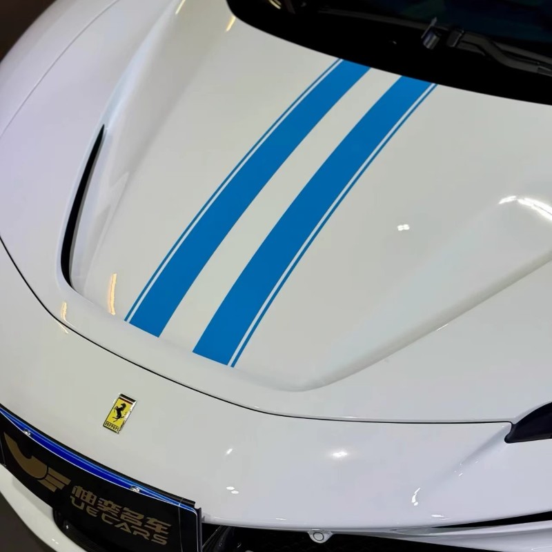 法拉利SF90车贴拉花 F8 488 296汽车机盖赛道版个性改装运动贴纸