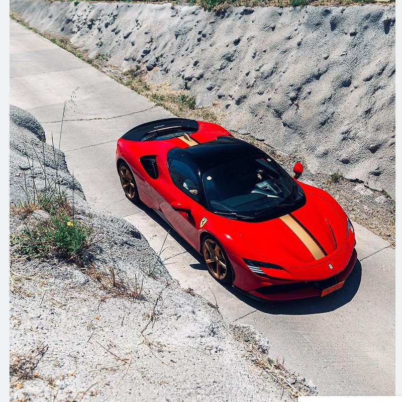 法拉利SF90车贴拉花 296 488 个性运动赛道原厂装饰车身贴纸