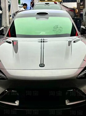 适用su7 yu7个性卡通Kitty猫车贴纸 特斯拉3Y小鹏P57阿维塔06拉花