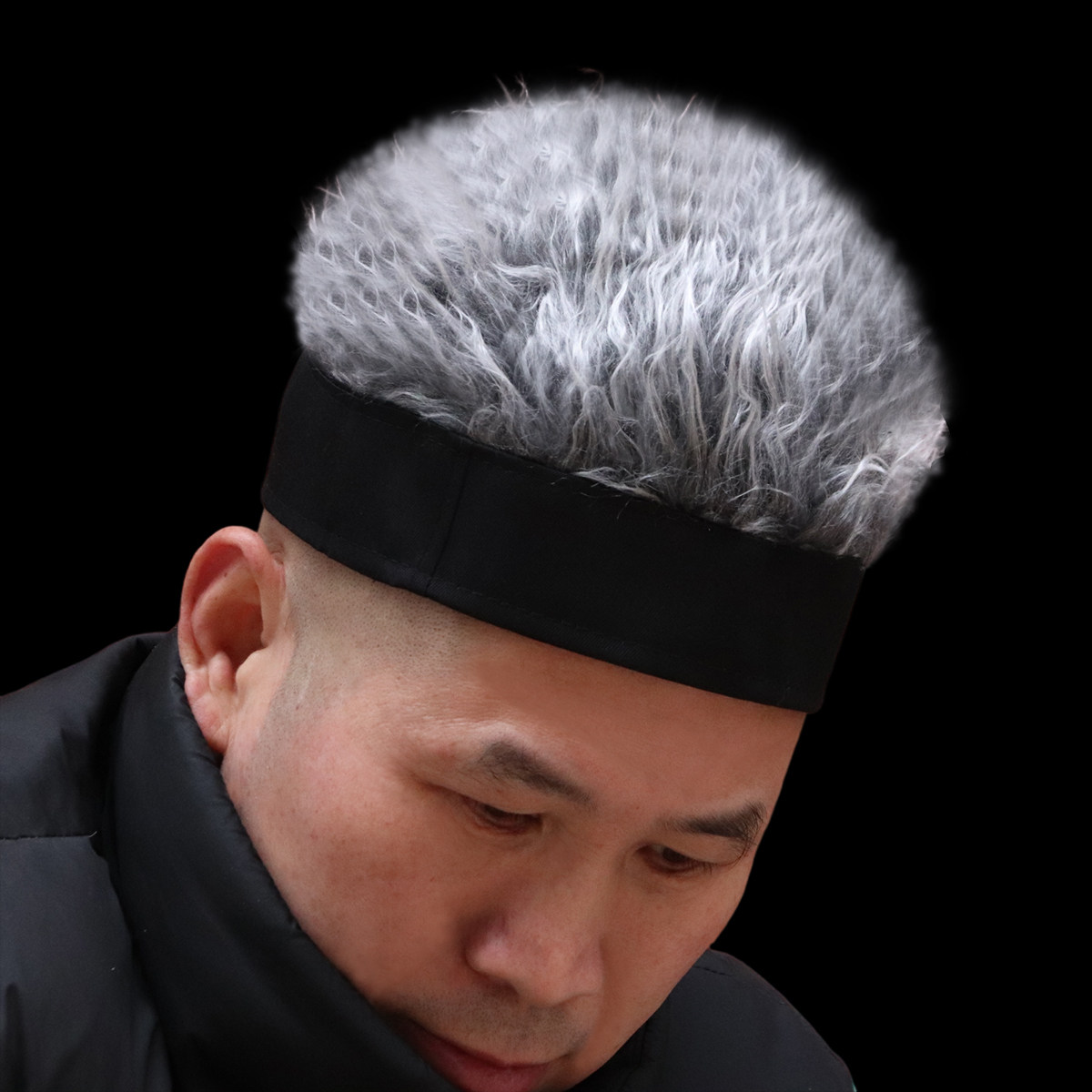 假发男短发帽子假发一体女秋冬季帽子