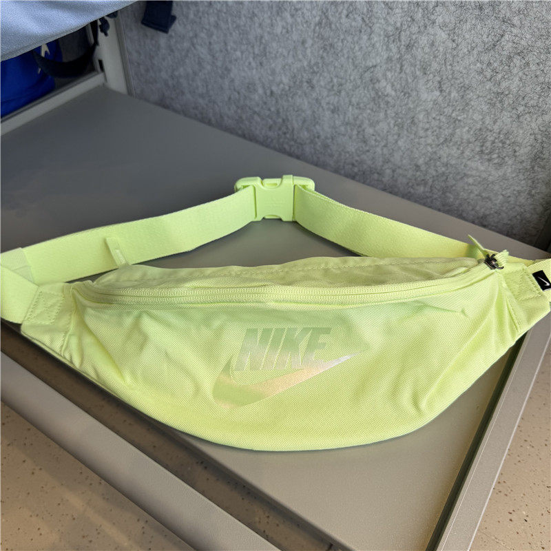 Nike/耐克正品春夏男女荧光绿运动单肩斜挎包运动腰包 CK0981-701