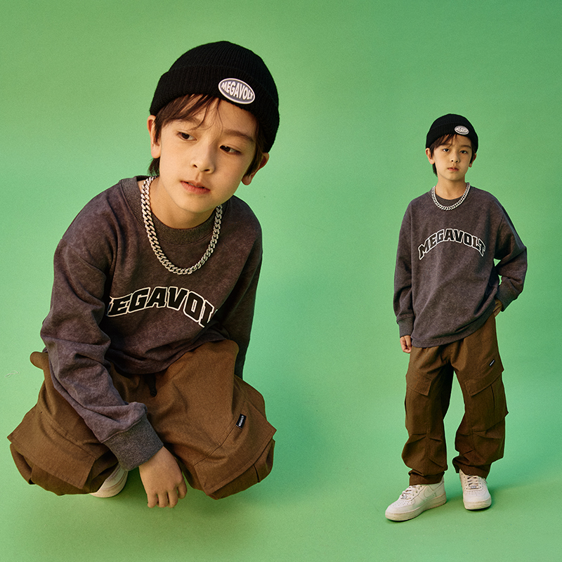MEGAVOLT儿童长袖街舞潮牌服装
