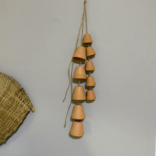 壁挂田园花卉风铃装饰