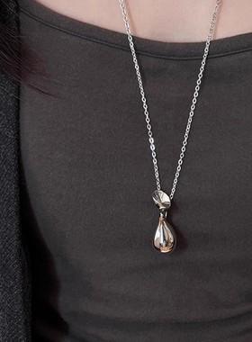 时尚创意简约净水瓶花瓶吊坠项链