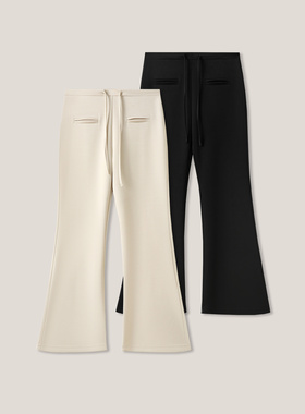 女士秋冬百搭休闲运动高腰显瘦弹力修身微喇百搭经典长裤SS26133