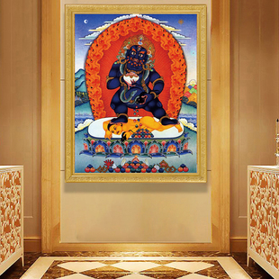 钻石画满钻新款供奉佛像密宗唐卡五方财神黑财神点钻钻石绣十字绣
